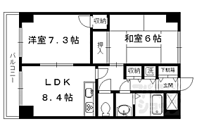 アクエルド金閣寺 401 ｜ 京都府京都市北区衣笠御所ノ内町（賃貸マンション2LDK・4階・52.62㎡） その2