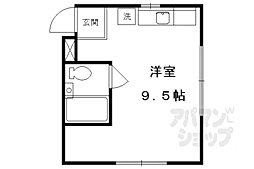 プラザクレバー3 ワンルームの間取図画像
