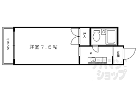 ホワイトパレス 206 ｜ 京都府京都市北区平野上柳町（賃貸マンション1K・2階・19.00㎡） その2