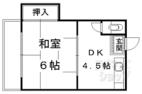 ことぶき荘 6 ｜ 京都府京都市北区紫野北舟岡町（賃貸アパート1DK・2階・20.54㎡） その2