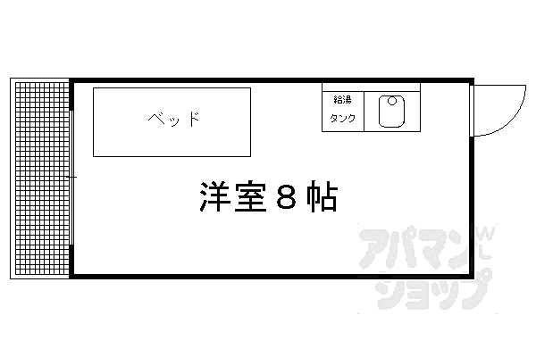 紫竹中嶋ビル 309｜京都府京都市北区紫竹西北町(賃貸マンション1R・3階・19.00㎡)の写真 その2