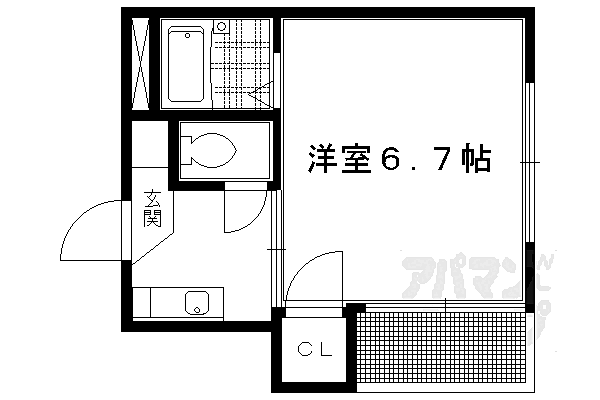 グランシャリオ 108｜京都府京都市北区西賀茂中川上町(賃貸マンション1K・1階・22.00㎡)の写真 その2