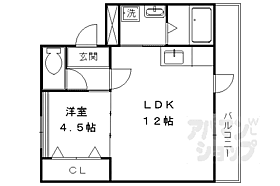 わかさ川ハイツ 105 ｜ 京都府京都市北区大宮開町（賃貸マンション1LDK・1階・46.00㎡） その2