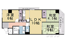 京都府京都市中京区丸太町通油小路西入ル丸太町（賃貸マンション3LDK・6階・65.34㎡） その2