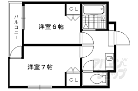 Ｓｔａｂｌｅ西賀茂II 103 ｜ 京都府京都市北区大宮北山ノ前町（賃貸マンション2K・1階・27.00㎡） その2