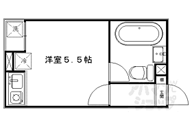 寺川ビル 202 ｜ 京都府京都市北区小山南上総町（賃貸マンション1R・2階・15.08㎡） その2