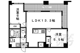 京都府京都市中京区壬生相合町（賃貸マンション2LDK・5階・51.71㎡） その2