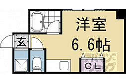きんこん館 3階ワンルームの間取り