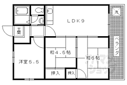 メゾン北山パークサイド 3階3LDKの間取り