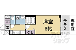 ベラジオ雅び京都洛北ガーデン 1Kの間取図画像