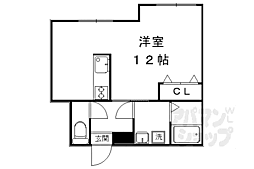 メゾンドラローズ ワンルームの間取図画像
