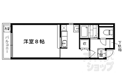 錦プラザ 1Kの間取図画像