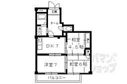 第2メゾンナカジマ 3DKの間取図画像