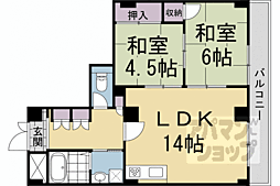 第2メゾンナカジマ 3DKの間取図画像