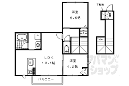 シャーメゾンノア 2LDKの間取図画像