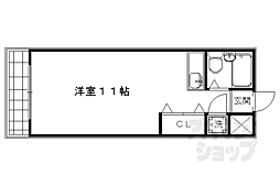 シャインズフラッツ ワンルームの間取図画像