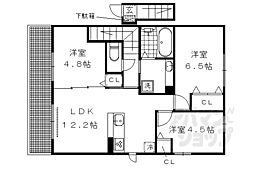 叡山電鉄鞍馬線 木野駅 徒歩15分 2階/-