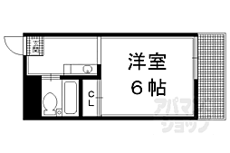 メゾン紫野 1Kの間取図画像