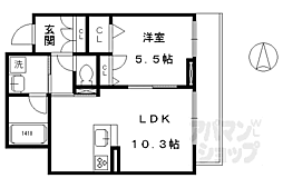 シャーメゾン天峰 1LDKの間取図画像