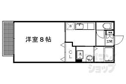 グランメール大宮 1Kの間取図画像