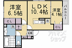 サンライフ上賀茂壱番館 1LDKの間取図画像