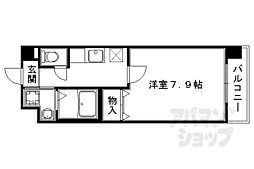 シーズン・トダ 1Kの間取図画像