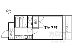 アルカディア 1Kの間取図画像