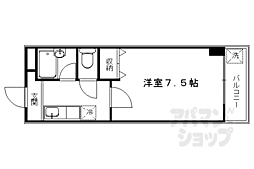 フレーズ3 1Kの間取図画像
