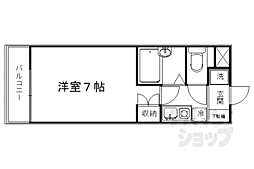 アッツ北山 1Kの間取図画像
