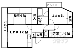 ヴィラきぬがさ 3LDKの間取図画像