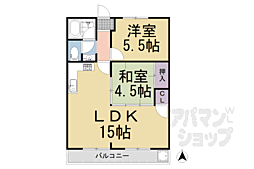 メゾン北山パークサイド 2LDKの間取図画像