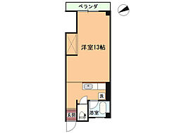 THEBALEINATORI ワンルームの間取図画像