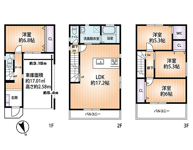 間取り 大阪市此花区高見3丁目