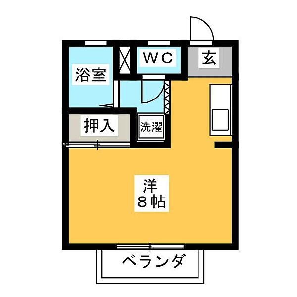 メローハウス ｜三重県津市桜田町(賃貸アパート1R・1階・26.55㎡)の写真 その2