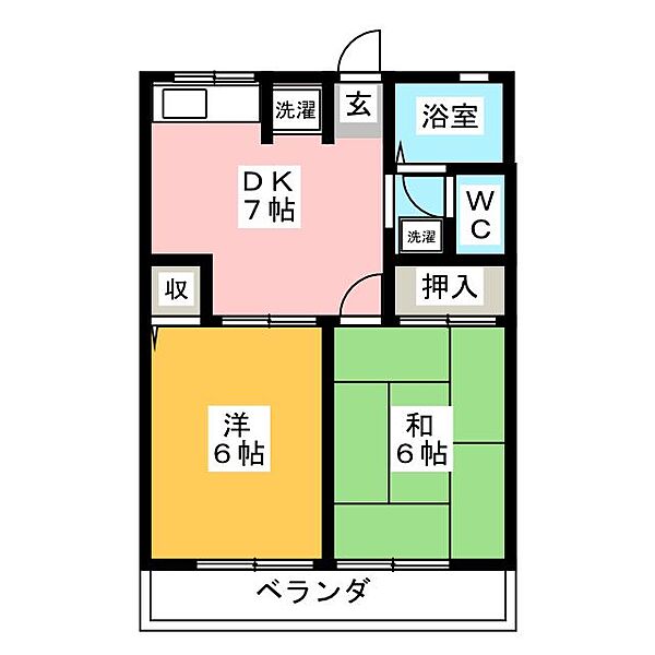 ＭタウンI ｜三重県津市藤方(賃貸アパート2DK・1階・40.50㎡)の写真 その2