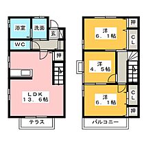 Ｒｏｓｅ　Ｈｅａｒｔ  ｜ 三重県津市上浜町１丁目（賃貸アパート3LDK・2階・74.35㎡） その2