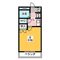 ユーハウス津  ｜ 三重県津市上浜町１丁目（賃貸マンション1K・2階・24.75㎡） その2