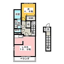 ビバJ・N・S  ｜ 三重県津市高茶屋小森町（賃貸アパート1LDK・2階・42.89㎡） その2