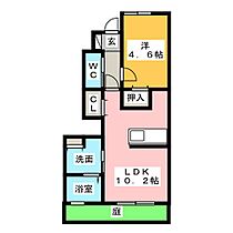 ｇａｎａｄｏｒ　21　Ｂ  ｜ 三重県津市柳山津興（賃貸アパート1LDK・1階・37.53㎡） その2