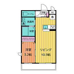 仮）津市久居野村町マンション 2階1LDKの間取り