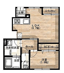 間取図画像 1LDK