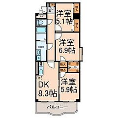 物件の間取り