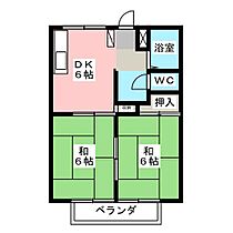 カンザヴィレッヂＤ  ｜ 三重県鈴鹿市桜島町７丁目（賃貸アパート2DK・2階・41.80㎡） その2