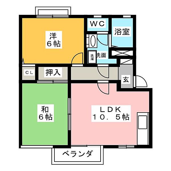 メゾンリッシュ ｜三重県鈴鹿市南旭が丘３丁目(賃貸アパート2LDK・2階・50.81㎡)の写真 その2