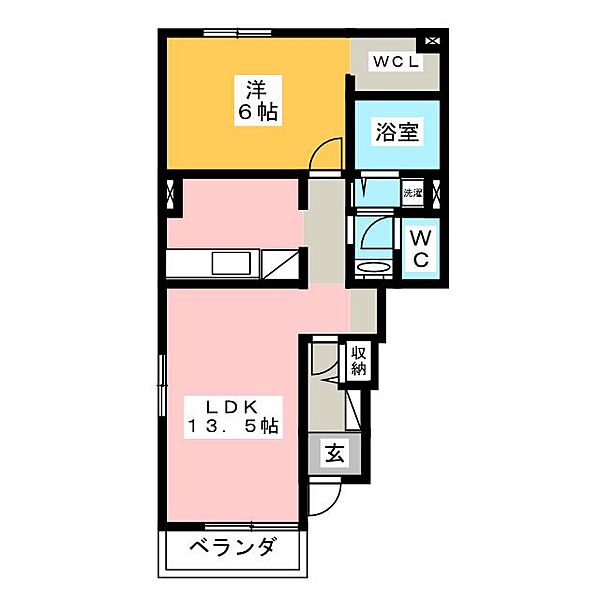 メゾン　サカエ　I ｜三重県鈴鹿市長太栄町２丁目(賃貸アパート1LDK・1階・46.06㎡)の写真 その2