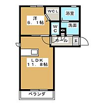 セミュー  ｜ 三重県鈴鹿市白子２丁目（賃貸アパート1LDK・2階・40.62㎡） その2