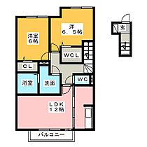 アーデフライア　Ａ棟  ｜ 三重県鈴鹿市西条６丁目（賃貸アパート2LDK・2階・65.44㎡） その2