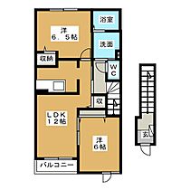 サニーペスカＢ棟  ｜ 三重県鈴鹿市岸岡町（賃貸アパート2LDK・2階・58.86㎡） その2