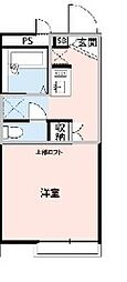 レオパレスサン・セリテ 1Kの間取図画像