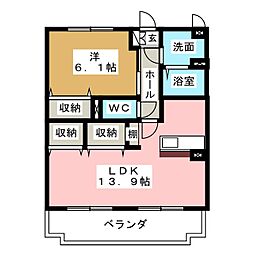 エスペランサ・アイ 1LDKの間取図画像